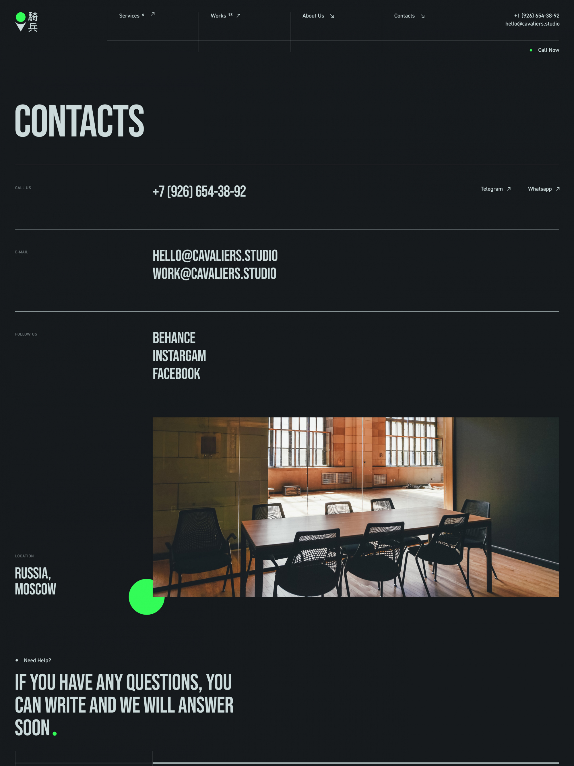 Cavaliers project. A bespoke website by Diafimis, with a unique design, a carefully planned structure and high-quality content prepared for SEO.