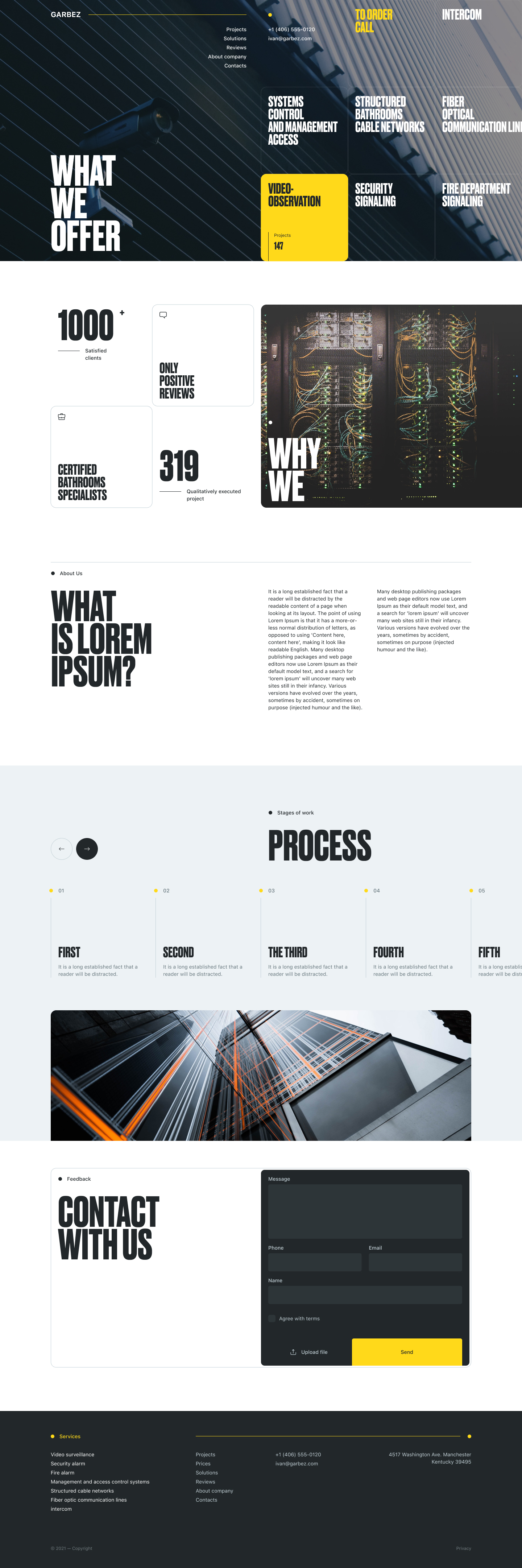 Garbez project. A bespoke website by Diafimis, with a unique design, a carefully planned structure and high-quality content prepared for SEO.