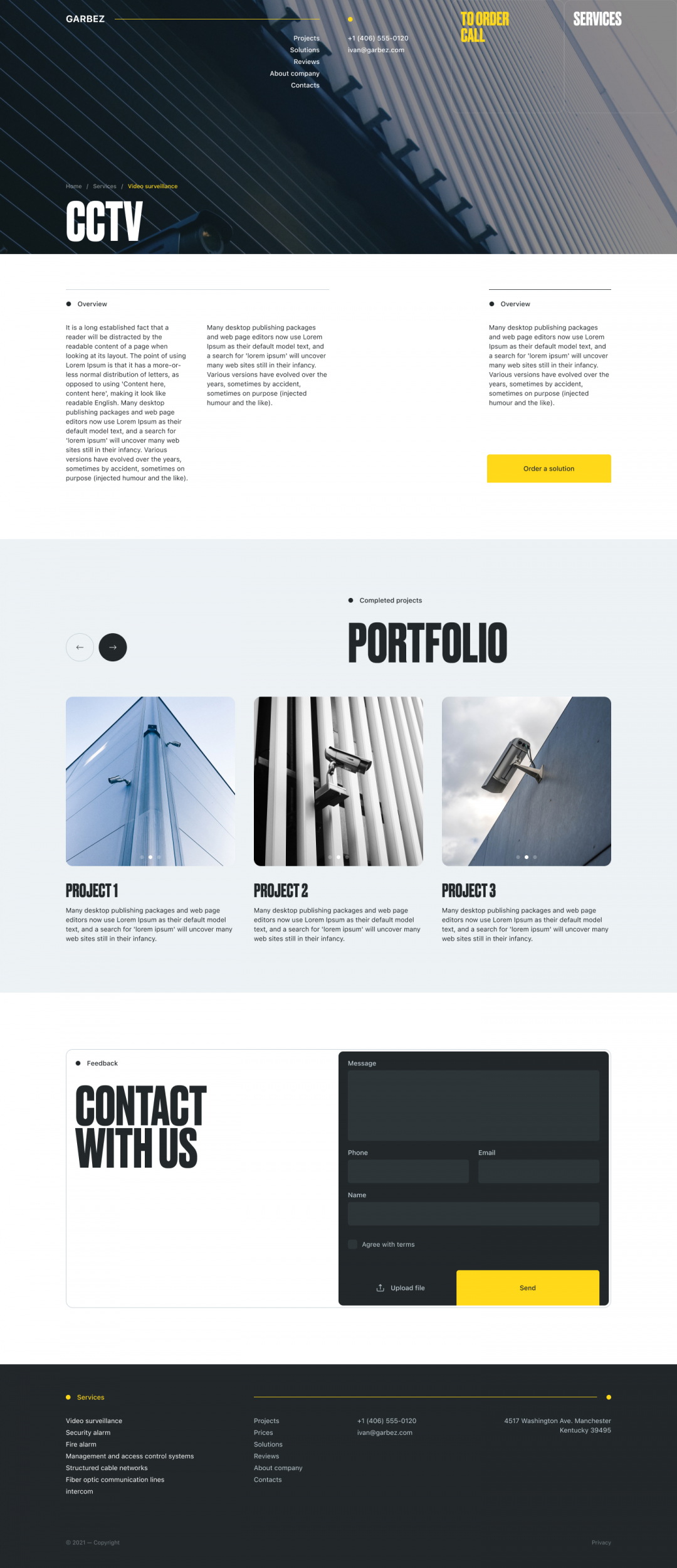 Garbez project. A bespoke website by Diafimis, with a unique design, a carefully planned structure and high-quality content prepared for SEO.
