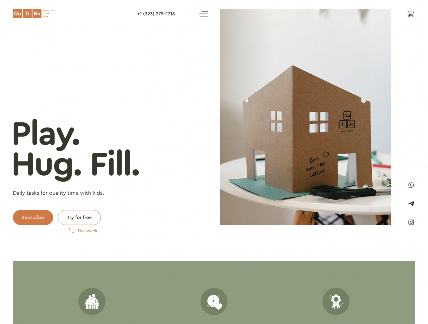 Qutibo project. A bespoke website by Diafimis, with a unique design, a carefully planned structure and high-quality content prepared for SEO.