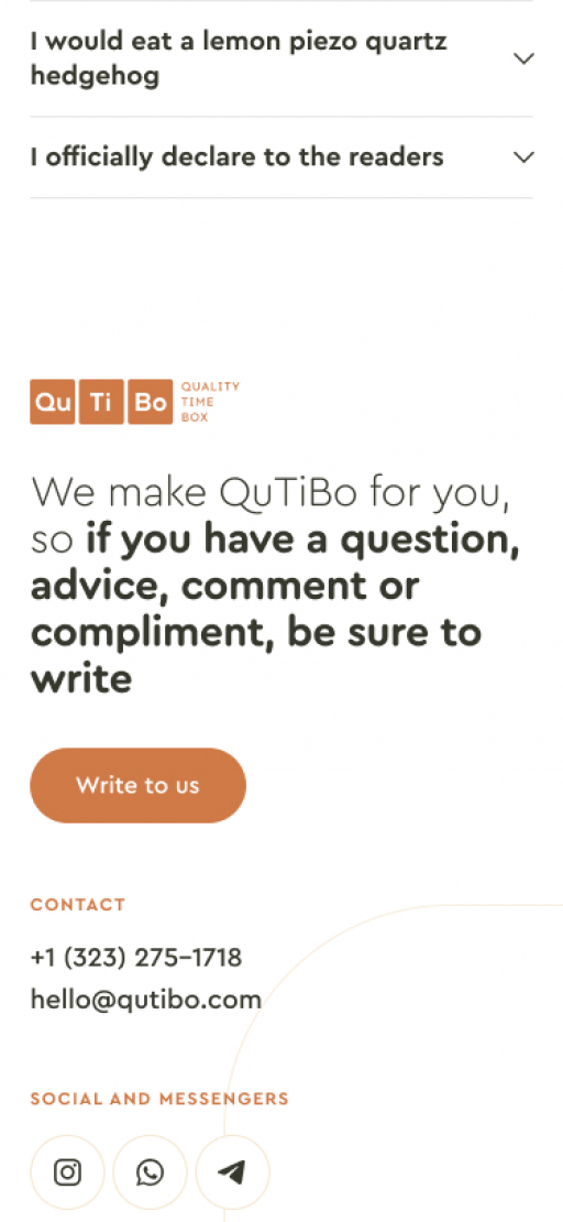 Qutibo project. A bespoke website by Diafimis, with a unique design, a carefully planned structure and high-quality content prepared for SEO.